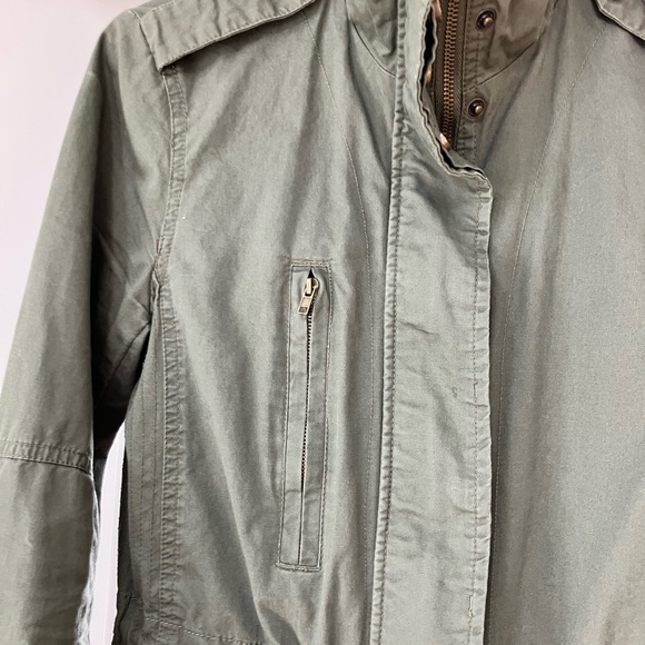 Army Green Cotton Jacket: Love Tree - Picture 7 of 7